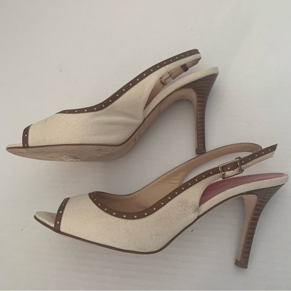 KATE SPADE Open Toe Slingback Spectator Pumps - Picture 6 of 6